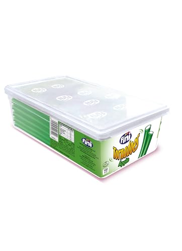 FINI Apple Candy Pencils | Fruit Flavour Candy | 100 piece tub