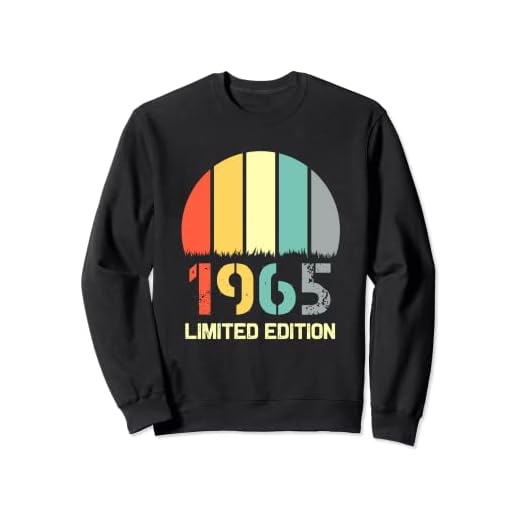 Camiseta vintage 1965 para mujer, edición limitada, cumpleaños 1965 Sudadera