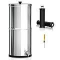 Easiestsuck High Capacity Gravity-Fed Water Filter System with 2 Purification Filters for Home Camping Travel Outdoor Activities Emergencies