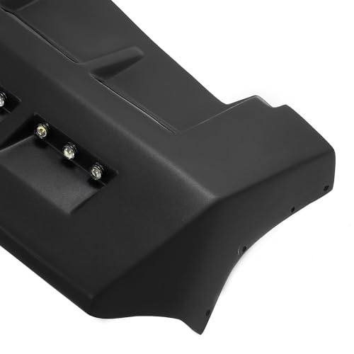 HECASA Front Fiberglass Sun Visor Roof Compatible with Hummer H3 Front Windshield Truck Cab Painted Black W/LED DRL - Image 7