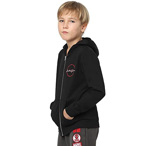 Image of JACK & JONES Boy's Cotton Hooded Neck Sweatshirt