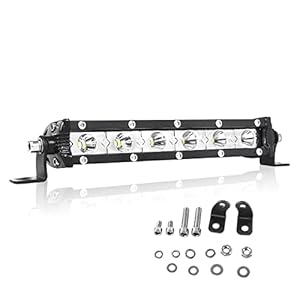 Willpower 18CM 30W Enkele Rij Led Lichtbalk 12V Led-verlichting Bar Spot Rijdende Offroad Lichten Mistlamp Werklampen…