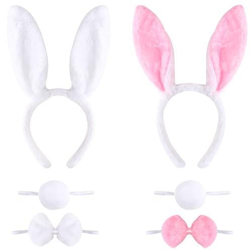 Orejas de conejo diadema de felpa SULOLI accesorio de disfraz para fiesta infantil