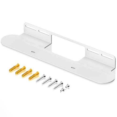 Image of notiela Soundbar Mount for Sonos Beam Wall Mount White - Heavy Duty Wall Bracket Mount for Sonos Beam Gen 1 & Gen 2 Mounting Bracket for Space Saving