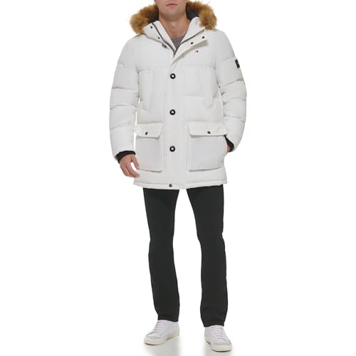 Image of Tommy Hilfiger Mens Quilted Snorkel Parka Coat