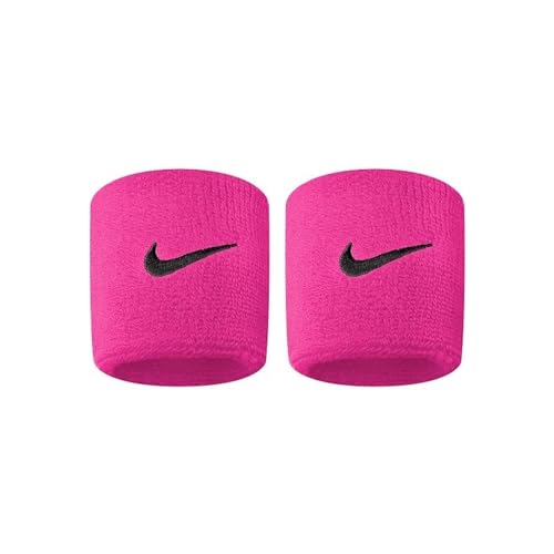 NIKE Swoosh, Muñequeras Unisex Adulto, Rosa (Pink), Talla Única