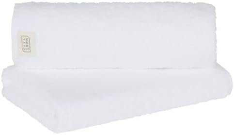 （15:00時点） タオル研究所 [軽さの理由] #006 バスタオル 百合色 ホワイト 2枚セット 速乾 薄手 絞りやすい 高速吸水 耐久性 綿100% 305GSM JapanTechnology