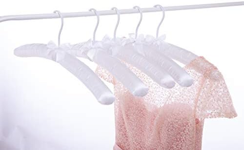 Cocomaya 17 Inch Extra Large Anti-Slip Satin Padded Hangers - Pack Of 10, No Bumps, Black - View #6