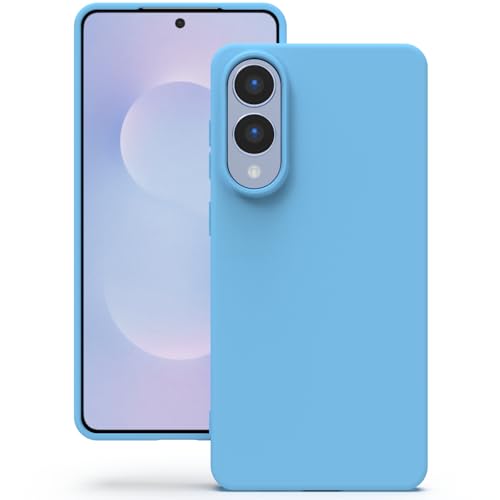 Image of YATWIN Silicone Case for Samsung Galaxy S25 FE 4G, Soft-Touch, Shockproof, DustProof, Antiskid Phone Cover for Samsung Galaxy S25 FE - Sky Blue