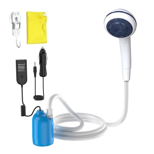 Pompe de douche portable 12V et USB-C haute pression pour camping et van