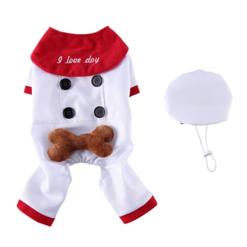 Disfraz para perro talla L color blanco