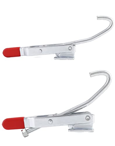 QWORK J Hook Toggle Clamp, 4 Pack 375 lbs Holding Capacity Hook Type Hand Tool - Thumbnail 3