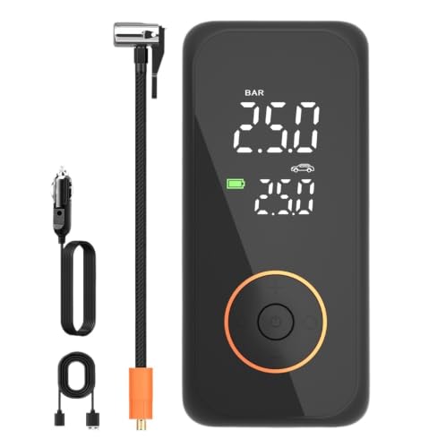Compresor portátil de coche con inflador de neumáticos digital y bomba de aire 150PSI