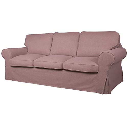 Dagra Bezug für EKTORP 3er-Sofa (ohne Schlaffunktion) (Powder pink A21) – Bild 7