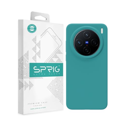 Image of SPRIG Compatible with Vivo X200 5G Premium SilkTone Back Cover Drop Tested Shock Proof Mobile Case for Men, Women, Boys and Girls with Camera Protection (Ocean Blue)