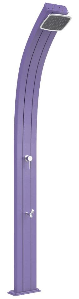 Arkema Ducha Solar De Exterior Jardín 30L Mezclador Y Lavapiedi Spring Morado