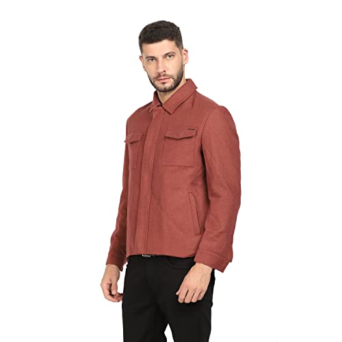 Image of Blackberrys Men's Solid A-Line Coat