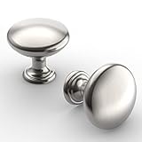 Astrée 10 Stück Möbelknöpfe Silber Knauf für Schrank Rund Schrankknöpfe Schubladenknöpfe Schrankknopf Möbelknauf Knöpfe für Kommode Schubladen Knöpfe