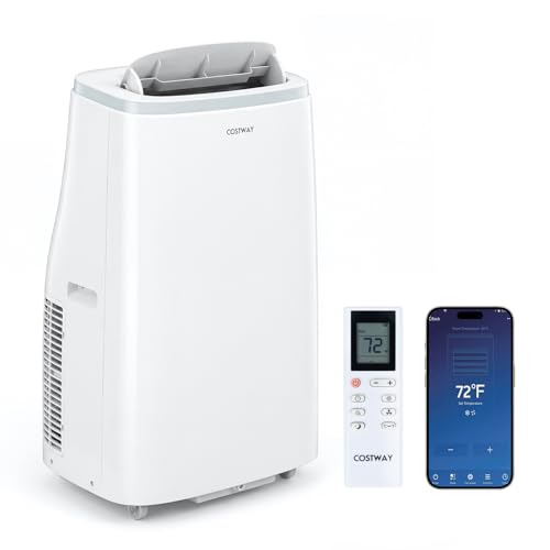 COSTWAY 15000 BTU Portable Air Conditioner, WiFi...
