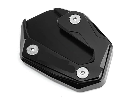 Motorrad Ständer Für Y&amaha Für XJ6 Für XJ6F Für XJ6N Für Diversion 2009-2015 Seitenständer Vergrößerer Motorrad Platte Kickstand Pad Unterstützung Erweiterung(Schwarz)