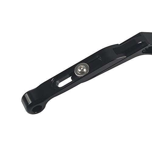 Einstellbar Bremskupplungshebel CNC Aluminium Für Suzuk GSF1200 Bandit 2001-2006 GSF1250 Bandit 2007-2015 GSF600S Bandit 2008-2015 GSF650/GSF650S/GSF650N Bandit 2008-2015(Schwarz)