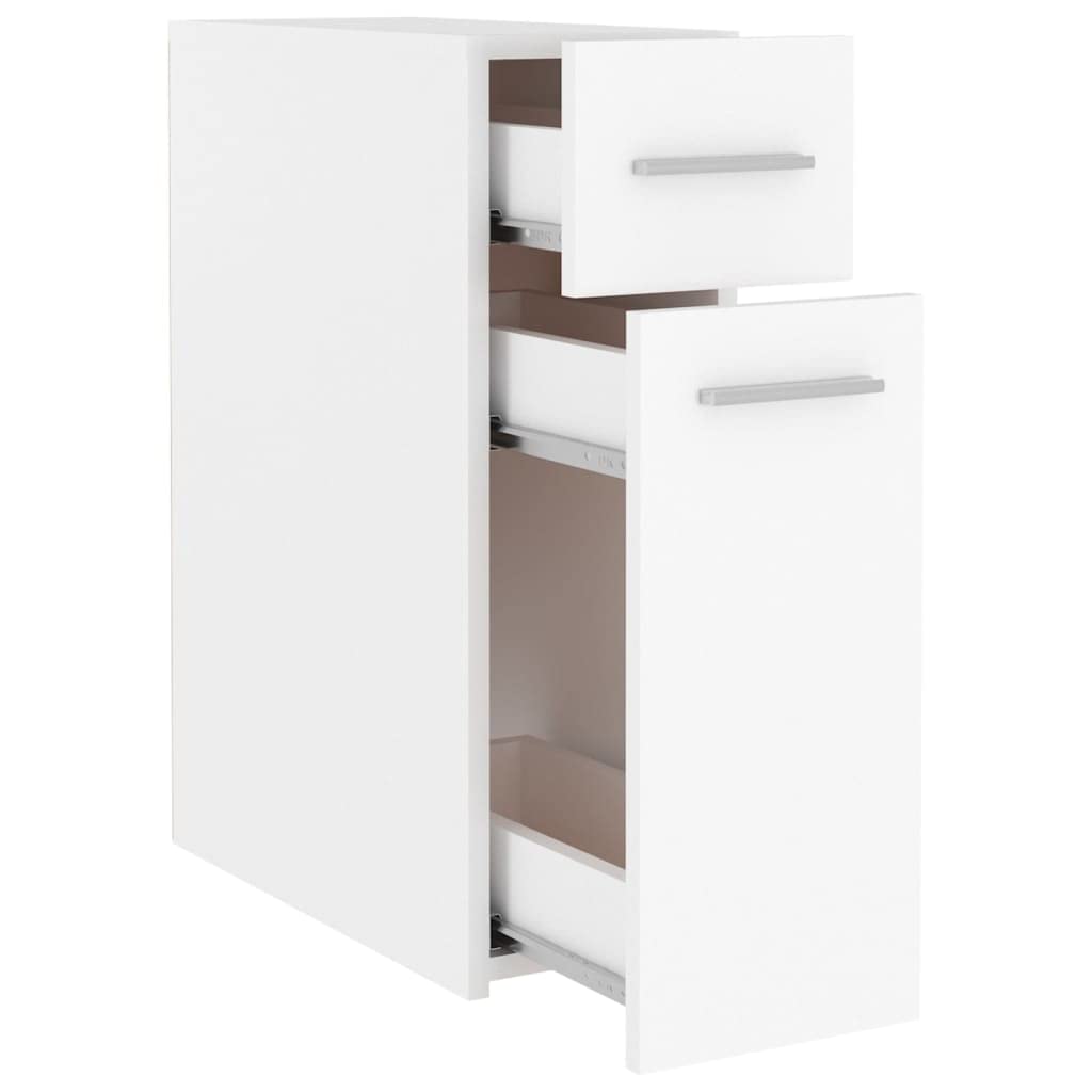 Armario farmacéutico blanco de madera 20 x 45,5 x 60 cm con mucho espacio de almacenamiento, se puede cerrar, organizador para oficina, salón, pasillo, taller y garaje