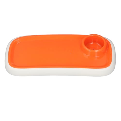 Plateau à collation pour poussette orange avec surface élargie et amovible