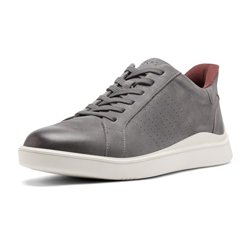Rockport Men's Tristen Step Activated Lace-up, Grey, 10 Medium