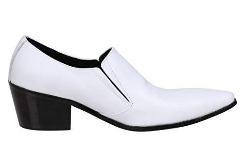 Santimon Mens Loafers Western Leather,Slip On Dress Shoes,Designer Casual Boots for Men3