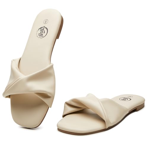 Trary Sandals Women,Sandals for Women Footwear Flat Summer Slides for Women 2025