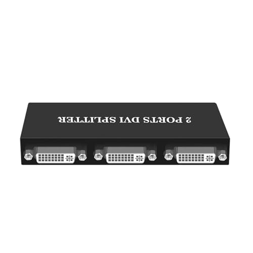 Divisor DVI 1X2 Duplicador de Señal de Entrada a Dos Salidas de Vídeo Digital 4