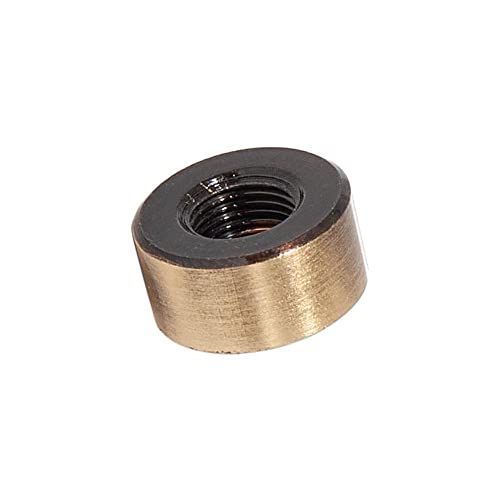 Image of B&P Lamp Solid Brass Flat Cap, Tapped 1 /8IP, 3 /8 Inch Height by 3 /4 Inch Diameter, Antique Brass