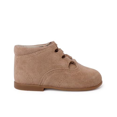 Pisamonas Inglesito/Zapatito Inglés Serraje Bota Talla 22 Color Topo