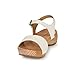 El Naturalista Women's Ankle-Strap Heeled Sandal, White, 9