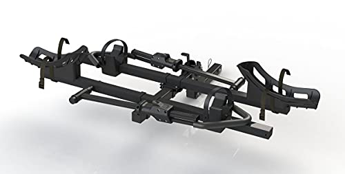 Image of MAXXHAUL 50606 Hitch Style 2-Bike Carrier Platform Style Rack for Standard, Fat Tire, Electric Bikes 2 inch Hitch Receiver - 66 lbs Weight Capacity Per Bike