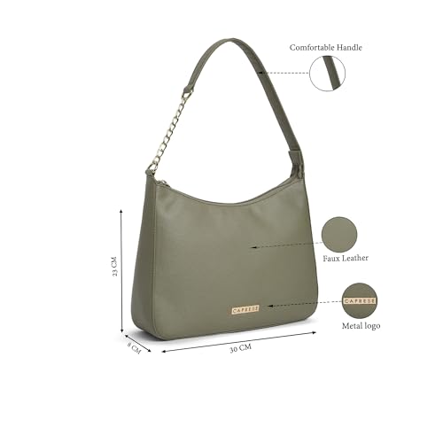 Image of Caprese Carol Medium Hobo Bag for Women with Comfortable Handle | Stylish, Versatile Handbag for Everyday Use | Perfect for Casual Outings, Work, Travel, and Special Events