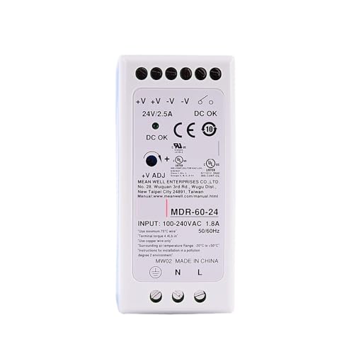 Alimentation 24V MDR-60-24 pour éliminer les coupures de courant sur vos circuits AC-DC