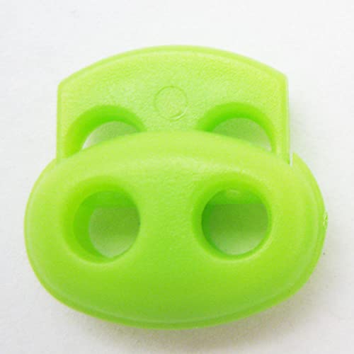 2 Shoe Lace Shoelace Buckle Rope Clamp Cord Lock Stopper Run Sports Fluo Green ! #TOP3