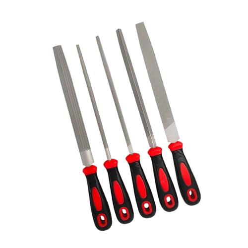 Limes plates en acier au carbone forgé de 6" à 12" avec manche de précision