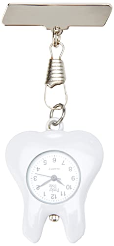 Montre de poche dentaire FunkyFobz avec cadran inversé haute lisibilité pour blouse
