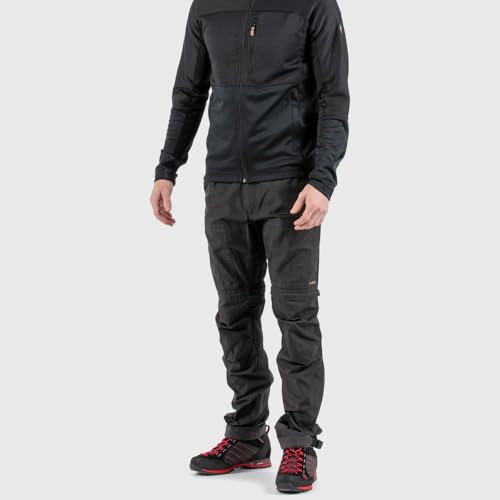 Fjällräven Herren Abisko Lite Trekking Zip-Off Reg Hose, Patina Green/Dark Grey, 50