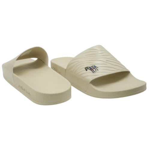 Paul Smith Men's Shoe Zed Off White Zebra Slide Sandal2