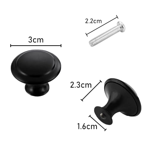 TRKETK 25 Piece Round Cabinet Knobs Pulls - Image 2