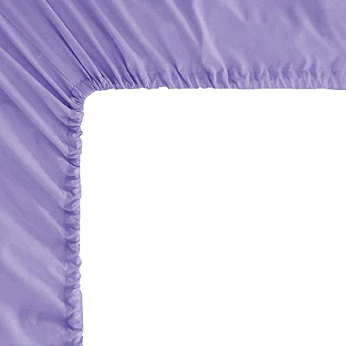 Image of Mocassi Cali King Sheet Set - Luxury Hotel 1800 Premier Bedding Sheets & Pillowcases - Ultra Soft Breathable & Cooling Bed Sheets - Deep Pocket - Wrinkle Resistant - 4 Piece - Cali King, Lavender