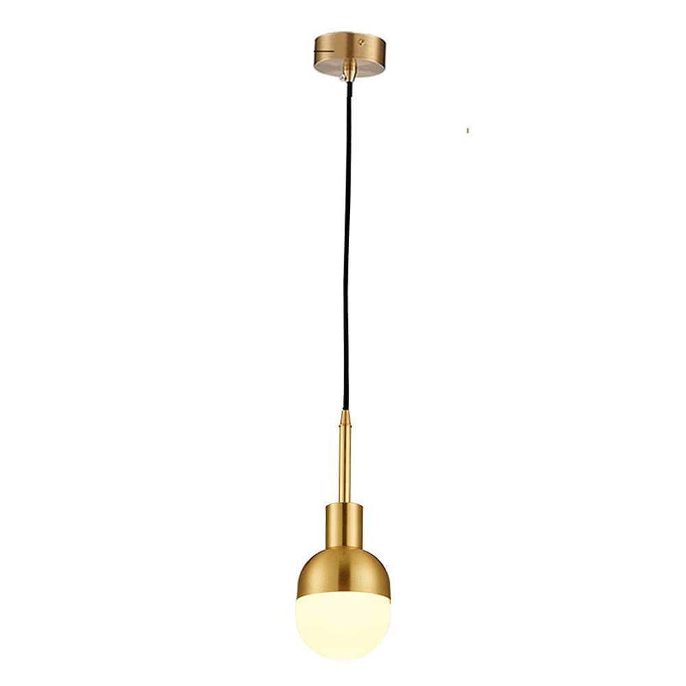 Lampa sufitowa LED, szklany klosz, złoty żyrandol w stylu połowy wieku, nowoczesny i industrialny vintage