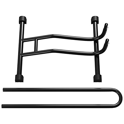 WELLGRO 2 x Fahrradständer - Stahl, sicherer Stand - Farbe schwarz