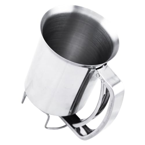 VALICLUD Dispensador de Masa Acero Inoxidable para Hornear, Embudo Asa 1 Unidad, Dosificador Práctico para Cupcakes y Panqueques en Cocina Doméstica y Profesional