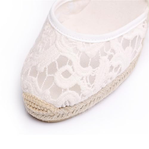 Wedges Sandals For Women Classic Soft Ankle-tie Lace Up Espadrilles Shoes Casual4