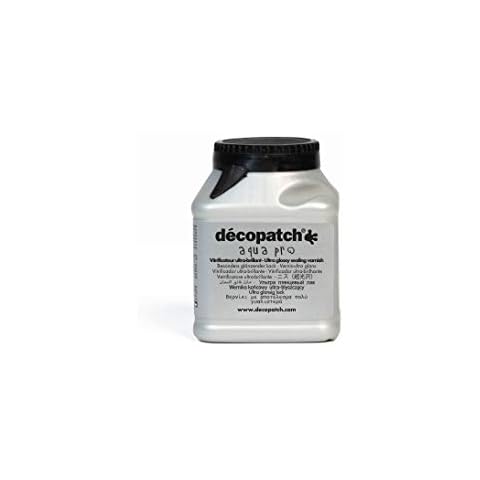 Décopatch - Ref VAUB180AO - Aqua Pro Ultra Glossy Sealing Water-Based Varnish - Glossy Finish - Can Protect Maché Item From Heat, Moisture & Detergents - 180ml Bottle Cover