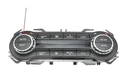 Panneau de commande de température luxe chrome pour Mercedes V260 W447 W448
